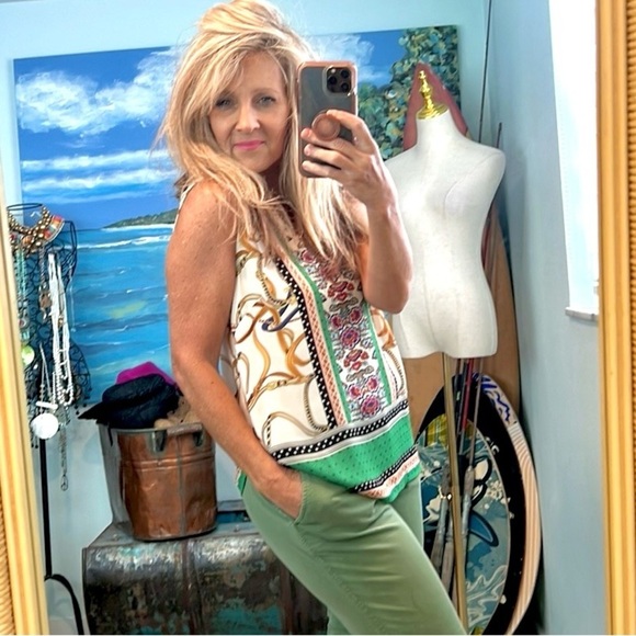 ⭐️Cynthia Rowley,Sophisticated  Blouse,BUTTON-DOWN BACK,Gorgeous, Size S - Picture 9 of 12